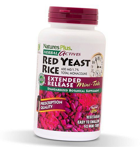 Red Yeast Rice 600 Mini-Tabs Nature's Plus 