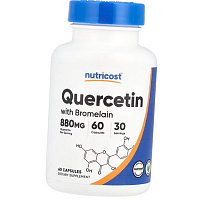 Кверцетин с Бромелайном, Quercetin with Bromelain, Nutricost 