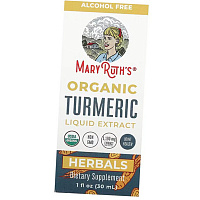 Жидкий экстракт органической куркумы, Organic Turmeric Liquid Extract, MaryRuth's