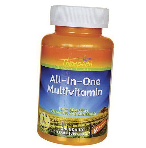 Вітаміни та мінерали Мультивітаміни, All-In-One Multivitamin, Thompson 