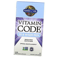 Мужские Мультивитамины 50 +, Vitamin Code 50 and Wiser Men, Garden of Life