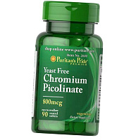 Пиколинат Хрома без дрожжей, Chromium Picolinate 800, Puritan's Pride