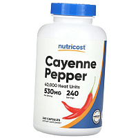 Кайенский перец в капсулах, Cayenne Pepper 40000, Nutricost