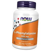 Фенилаланин, Поддержка нервной системы, L-Phenylalanine 500, Now Foods