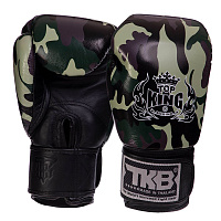 Перчатки боксерские кожаные Empower Camouflage TKBGEM-03