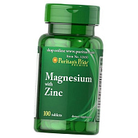Магний и Цинк, Magnesium with Zinc, Puritan's Pride