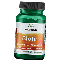 Биотин высокоактивный, Biotin High Potency 10000, Swanson