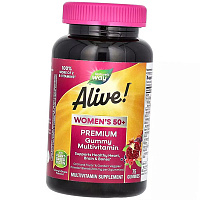 Мультивитамины для женщин 50+, Alive! Women's 50+ Premium Gummy Multivitamin, Nature's Way