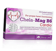 Витамины для сердца и кровеносной системы, Chela-Mag B6 cardio, Olimp Nutrition