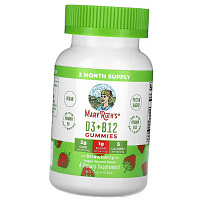 Витамин Д3 и В12, D3 + B12 Gummies, MaryRuth's