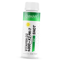 Жидкие витамины Д3 и К2, Vitamin D3 4000 + K2 MK-7 Shot, Ostrovit