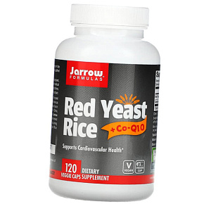 Красный дрожжевой рис и Коэнзим Q10, Red Yeast Rice, Jarrow Formulas