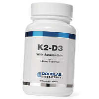 Витамины К2 Д3 с Астаксантином, Vitamin K2-D3 with Astaxanthin, Douglas Laboratories