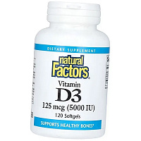 Витамин Д3 капсулы, Vitamin D3 5000, Natural Factors