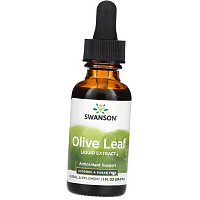 Жидкий экстракт листьев оливы, Olive Leaf Liquid Extract, Swanson