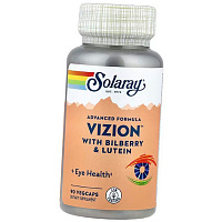 Витамины для зрения, Advanced Formula Vizion with Bilberry and Lutein, Solaray