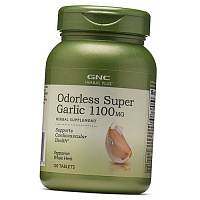 Чеснок без запаха, Herbal Plus Odorless Super Garlic 1100, GNC