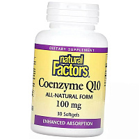 Коэнзим Q10, Coenzyme Q10 100, Natural Factors 
