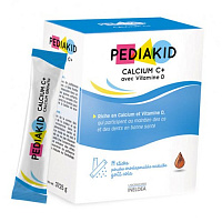 Кальций с Витамином Д для детей, Calcium C+ with Vitamin D, Pediakid