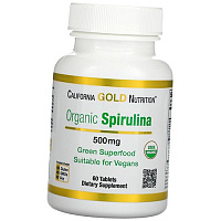 Органическая Спирулина, Organic Spirulina, California Gold Nutrition