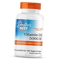 Витамин Д3, Vitamin D3 5000 Veg, Doctor's Best