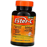 Эстер С с Цитрусовыми Биофлавоноидами, Ester-C 500 with Citrus Bioflavonoids VegCaps, American Health