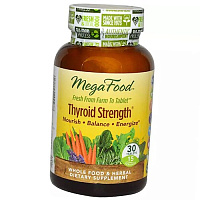 Поддержка щитовидной железы, Thyroid Strength, Mega Food