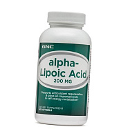 Липоевая кислота, Alpha Lipoic Acid 200, GNC 