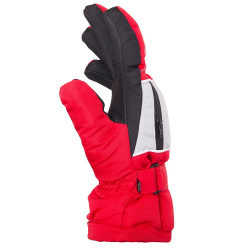 Перчатки горнолыжные теплые детские C-7706-1 (L/XL Красно-белый)