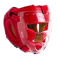 Шлем для единоборств с прозрачной маской MA-0719
