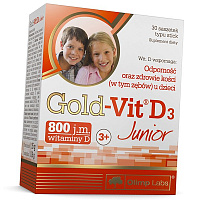 Витамин Д3 для костей и зубов для детей, Gold-Vit D3 Junior, Olimp Nutrition