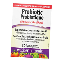 Пробиотики в капсулах, Probiotic 50 Billion 10 Probiotic Strains, Webber Naturals