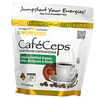 Органический растворимый кофе с порошком кордицепса и грибов, Superfoods CafeCeps, California Gold Nutrition