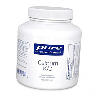 Кальций Д3 К2, Calcium K/D, Pure Encapsulations