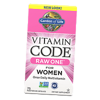 Сырые Мультивитамины для женщин, Vitamin Code Raw One for Women, Garden of Life