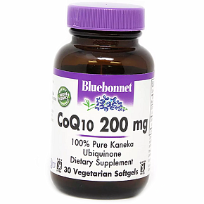Коэнзим Q10, COQ10 200, Bluebonnet Nutrition 