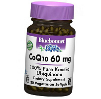 Коензим, CoQ10 60, Bluebonnet Nutrition 