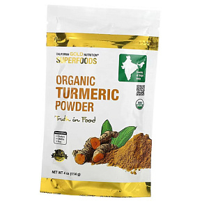 Органический порошок куркумы, Superfoods Organic Turmeric Powder, California Gold Nutrition