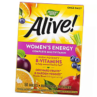 Витамины для женщин, Alive! Women's Energy Complete Multivitamin, Nature's Way
