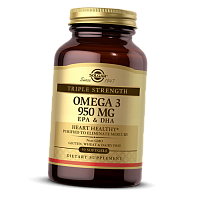 Рыбий жир, Омега 3 Тройной концентрации, Triple Strength Omega-3 950, Solgar