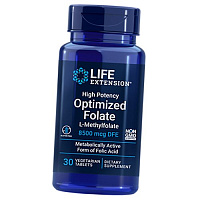 Оптимизированный фолат, High Potency Optimized Folate 8500, Life Extension