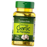 Чеснок и Петрушка без запаха, Odorless Garlic & Parsley, Puritan's Pride