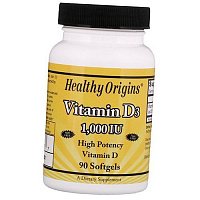 Витамин Д3, Vitamin D3 1000, Healthy Origins