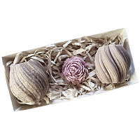 Подарочный набор свечей, свечи ручной работы из эко воска NWN-118 NeedleWoman от магазина Foods Body