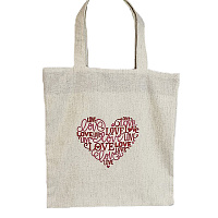 Сумка-шоппер с вышивкой Сердце LB781 купить