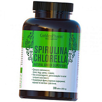Спирулина и Хлорелла, Spirulina plus Chlorella, Golden Pharm