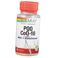 Пирролохинолинхинон и Коэнзим Q10, PQQ CoQ-10, Solaray 