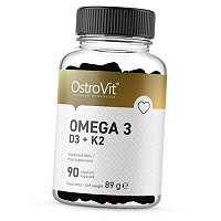 Омега 3 Витамины Д3 К2, Omega 3 D3+K2, Ostrovit