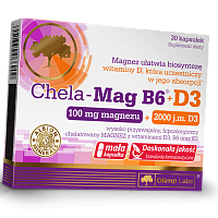 Хелат Магния и Витамины В6 Д3, Chela-Mag B6+D3, Olimp Nutrition