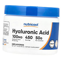 Гиалуроновая кислота порошок, Hyaluronic Acid Powder, Nutricost купить